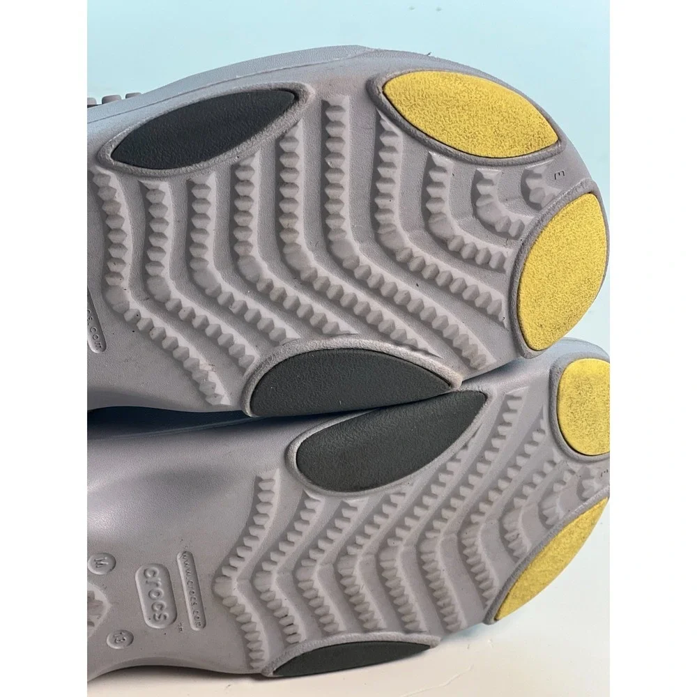Crocs Men's Sandal Size 13 Grey All-Terrain Clogs Lightweight‎ Comfort Shoes